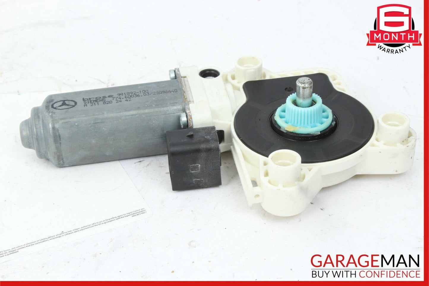 03-09 Mercedes W211 E350 E500 Rear Right Side Window Regulator Motor OEM