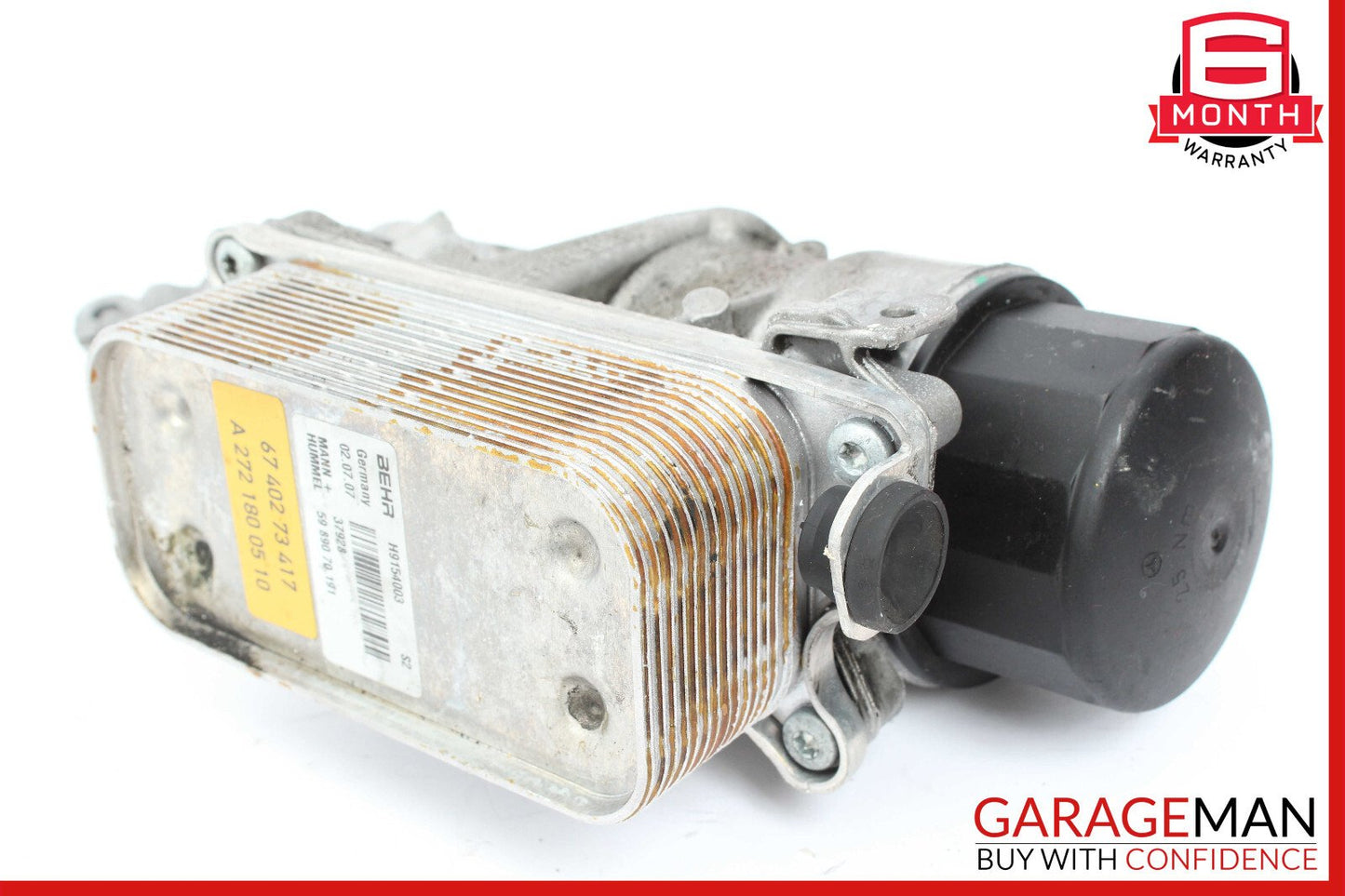 05-11 Mercedes W204 C300 SLK350 C350 Engine Motor Oil Filter Cooler Housing