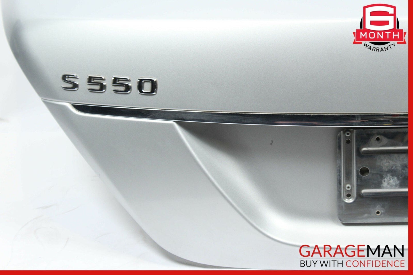 07-13 Mercedes W221 S550 S63 AMG Rear Trunk Lid Deck Shell Panel Cover Silver
