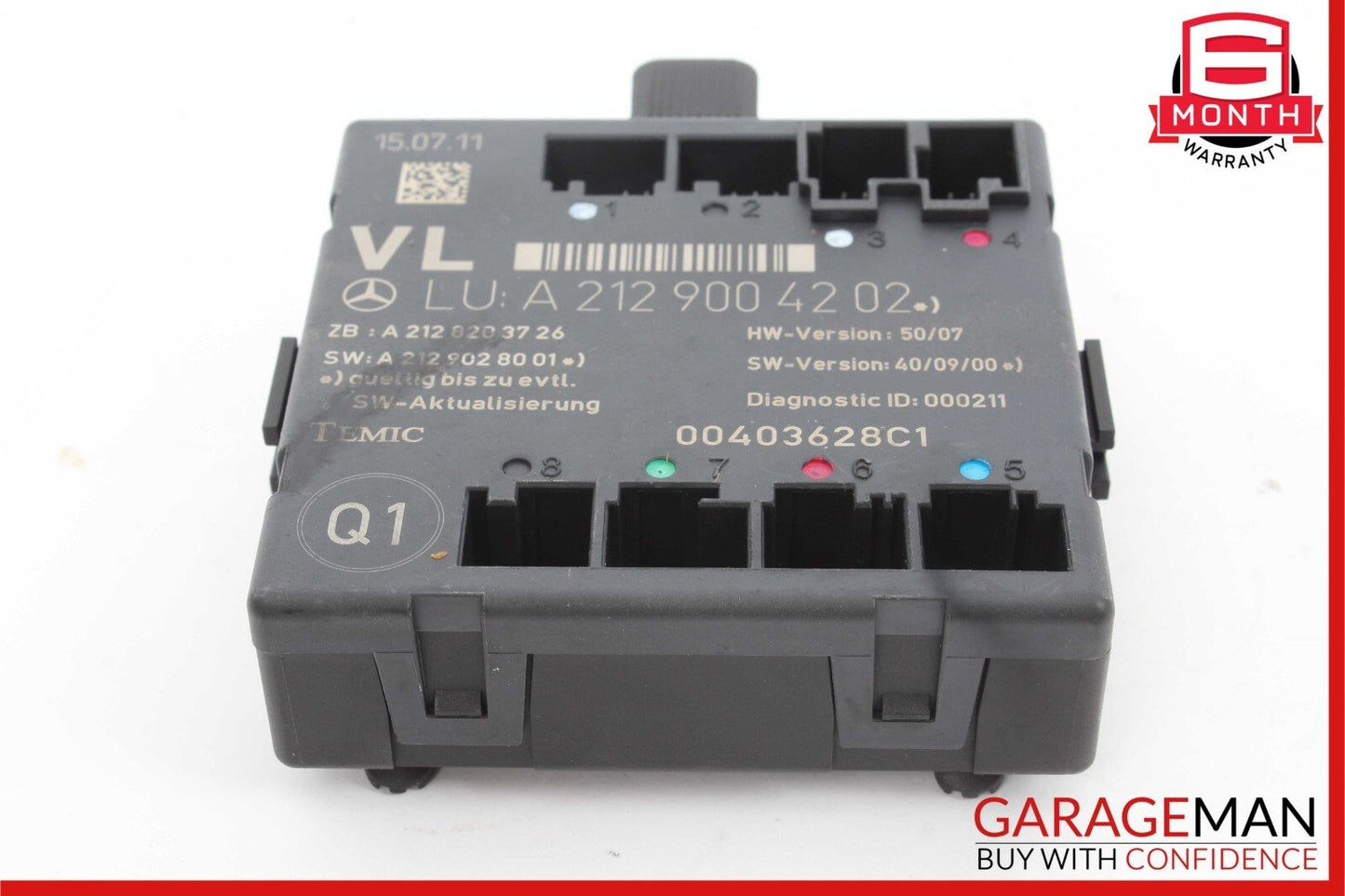 08-18 Mercedes GLK350 E350 C250 SLK350 Front Left Side Door Control Module Unit
