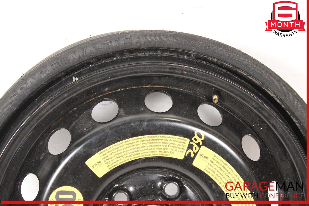 07-15 Audi Q7 Emergency Spare Wheel Rim Tire 6.5 x 18 H2 ET53 OEM