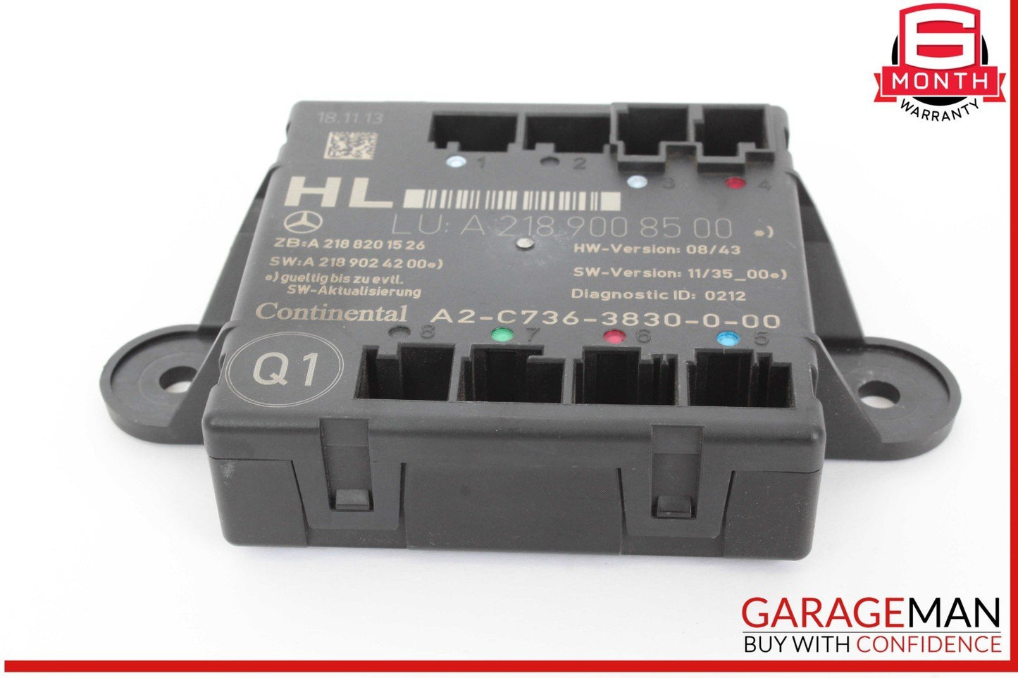 08-18 Mercedes W212 E250 CLS500 C250 Rear Left Side Door Control Module Unit OEM