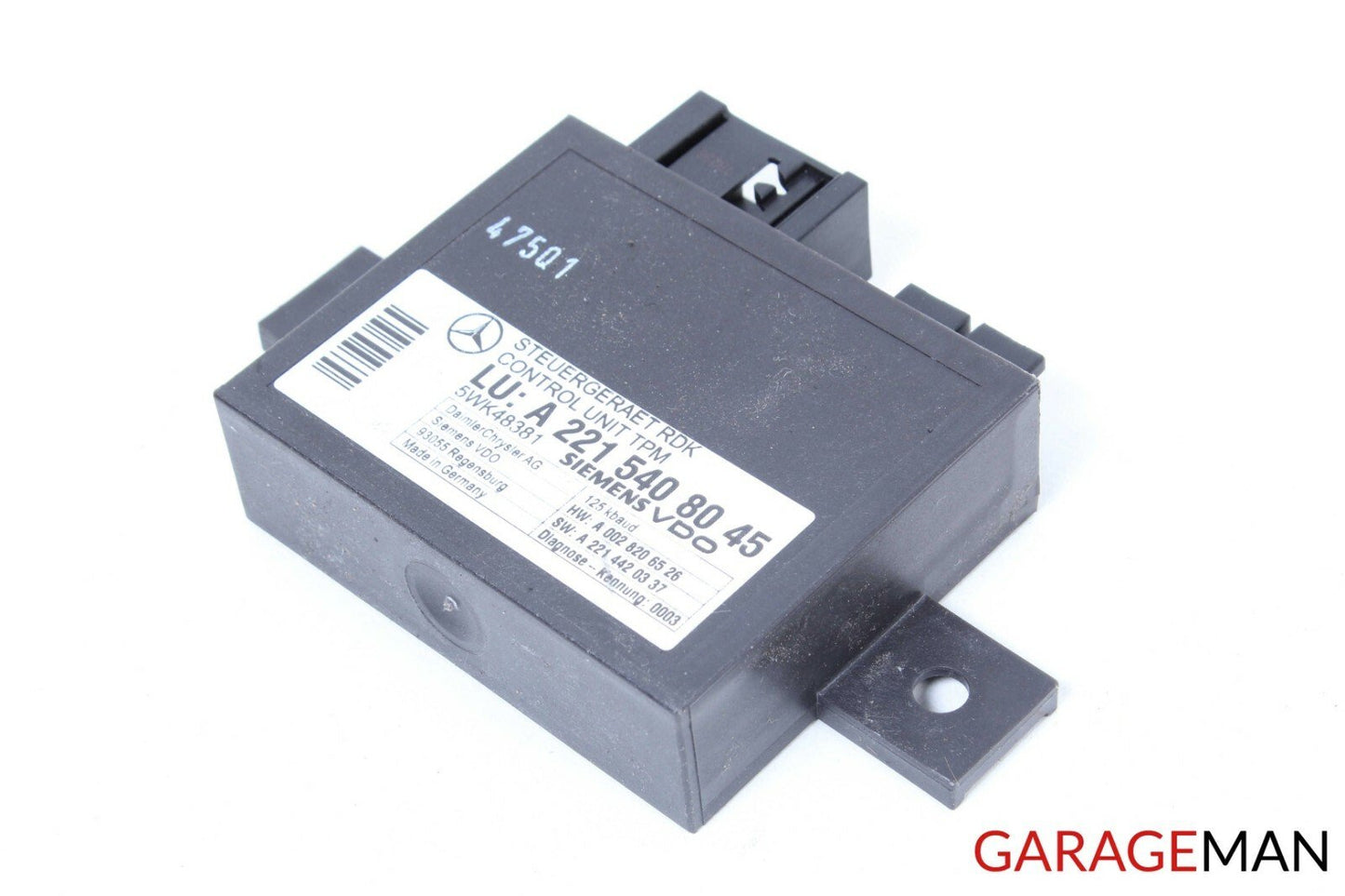 07-13 Mercedes W221 S550 S63 AMG Tire Pressure Monitor Module 2215408045 OEM