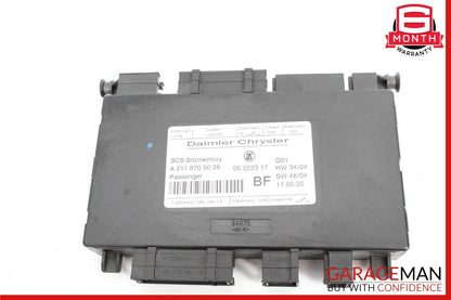 03-12 Mercedes W164 ML350 E350 Under Seat Control Module Front Right Side OEM