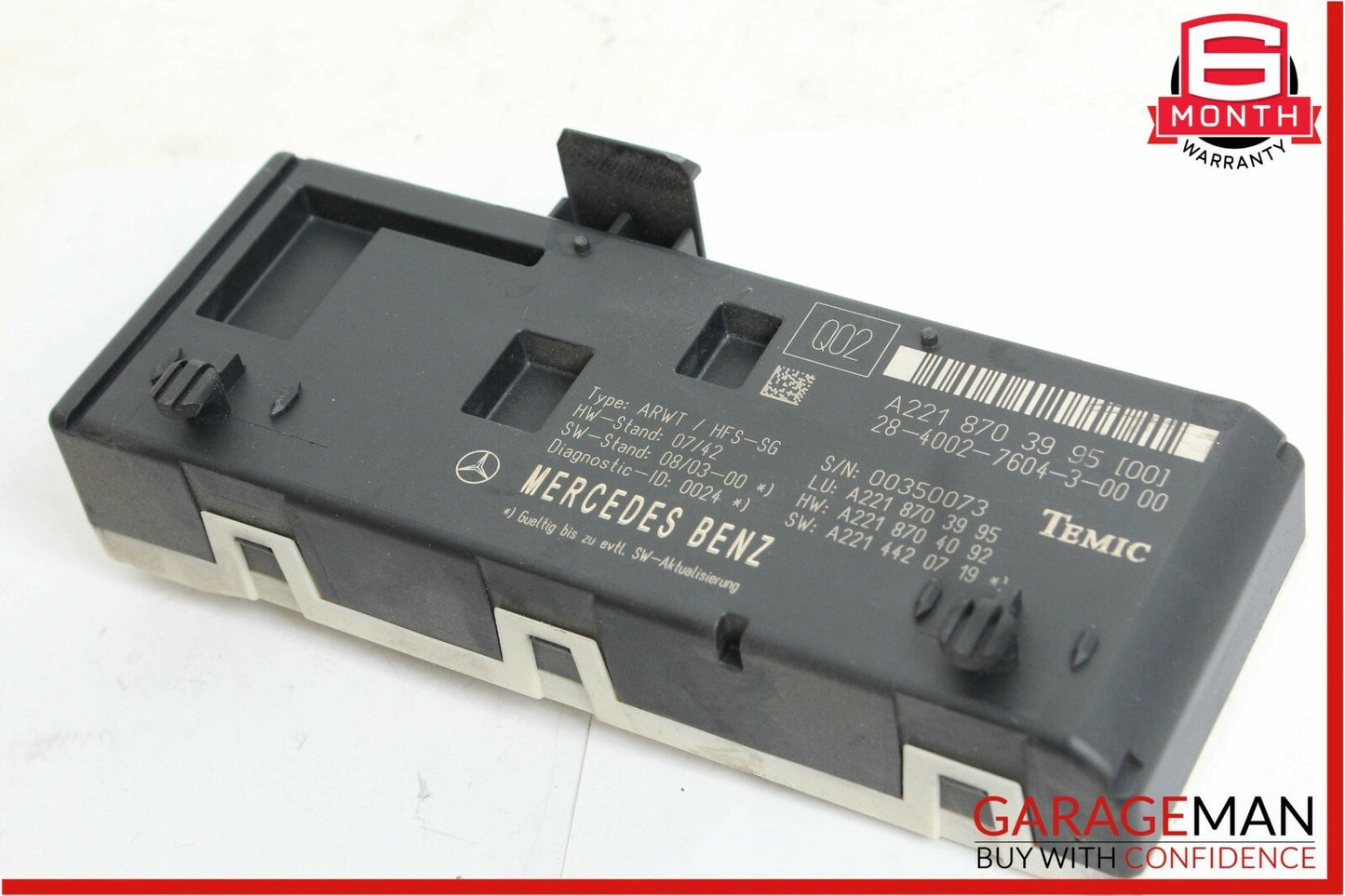 07-13 Mercedes W221 S550 CL63 AMG Trunk Open Close Release Remote Control Module