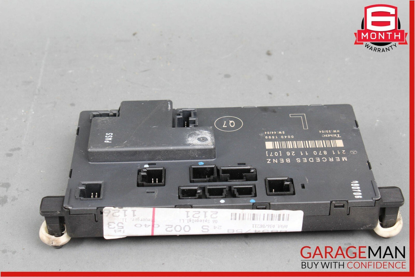 03-09 Mercedes W211 E550 E350 Front Left Driver Side Door Control Module Unit