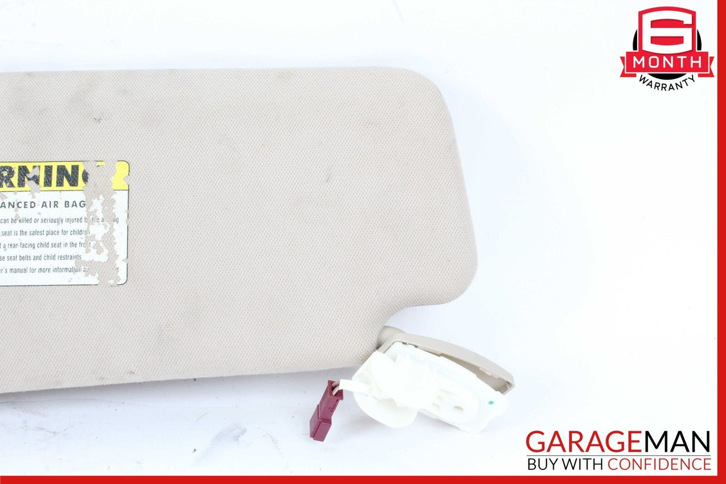 06-15 BMW 7 Series 750i 740i Right Side Sun Visor Sunvisor Gray M04B42005 OEM