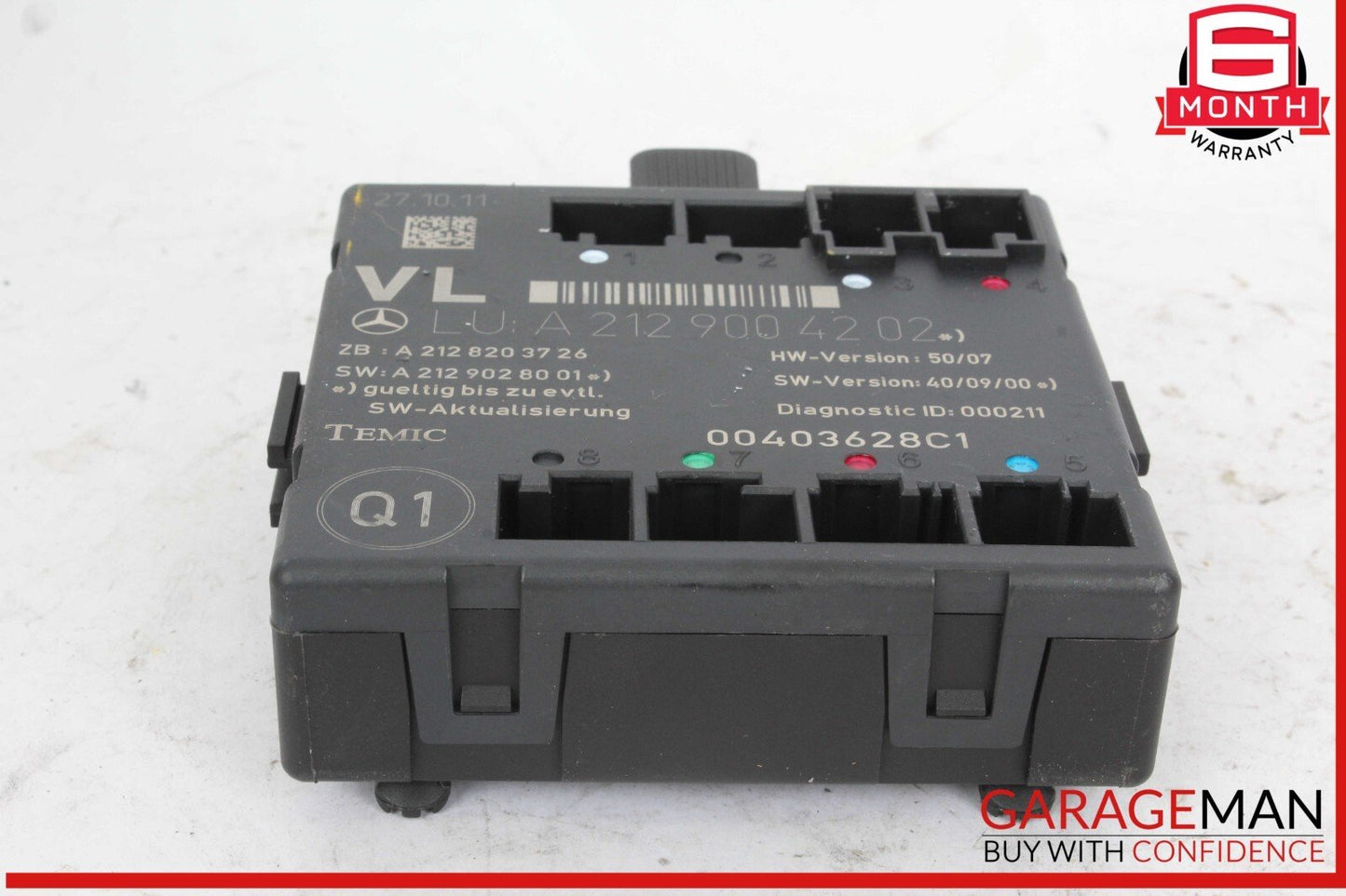08-18 Mercedes W204 C250 C300 E350 Front Left Side Door Control Module Unit