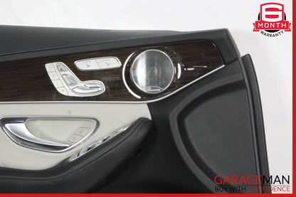 15-20 Mercedes W205 C400 C350e Front Left Interior Door Panel Trim Cover Assy