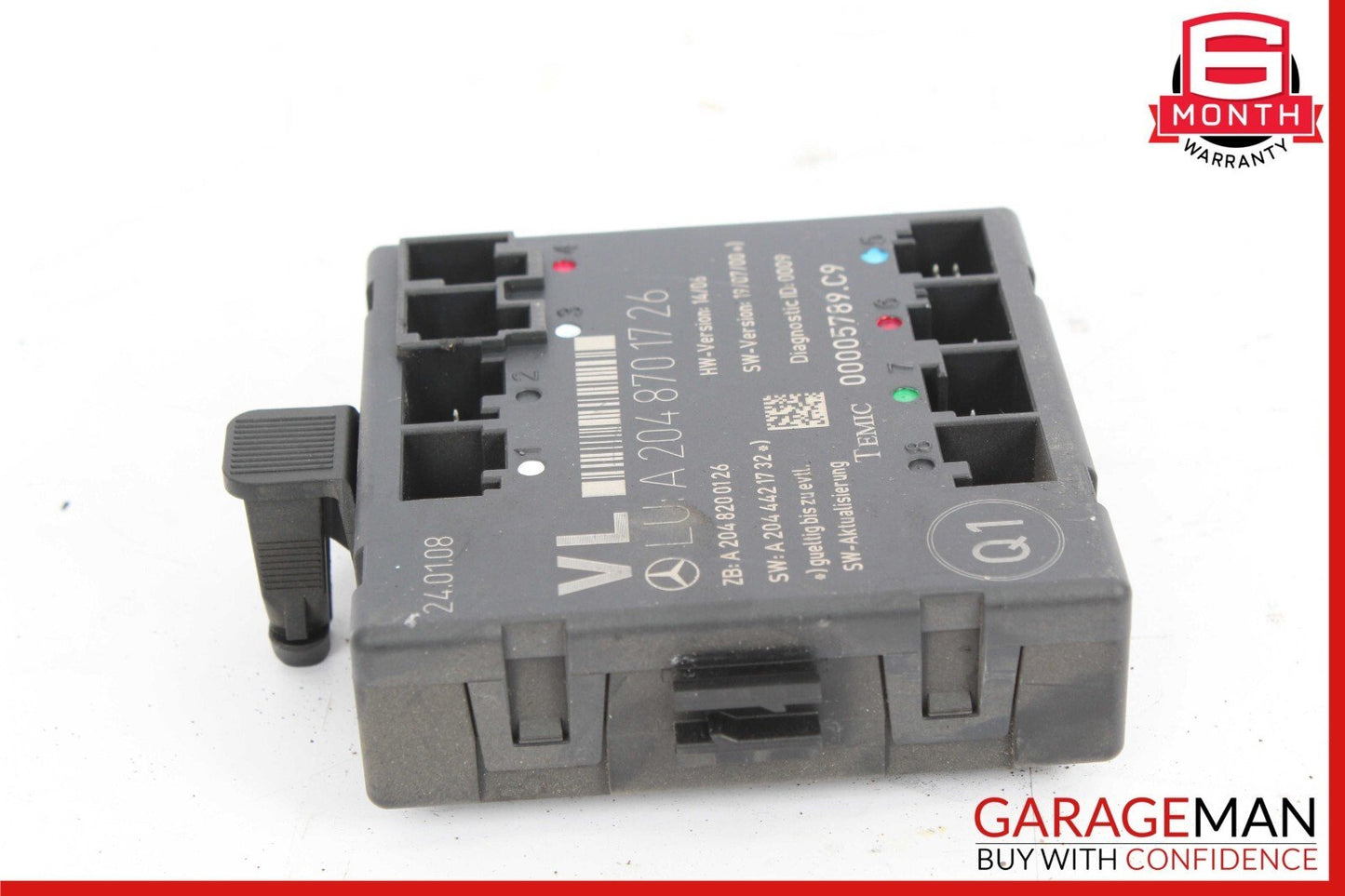 08-14 Mercedes W204 C300 C350 Front Left Side Door Control Module 2048701726 OEM