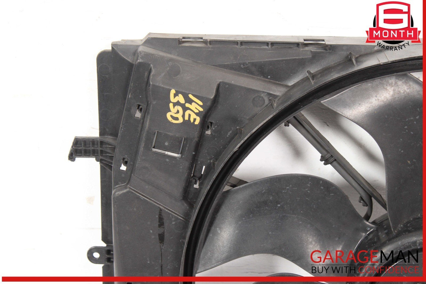 08-20 Mercedes W212 E350 C250 Engine Radiator Cooling Fan Motor Shroud Assy OEM