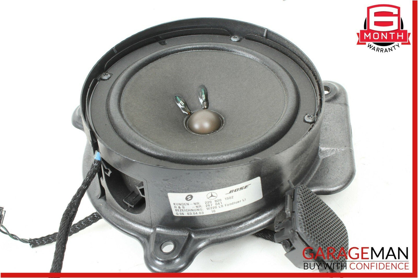 00-06 Mercedes W220 S430 Rear Left & Right Side Door Audio Sound Speaker Set OEM