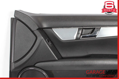 08-14 Mercedes W204 C300 C350 Sedan Front Right Interior Door Panel Black OEM