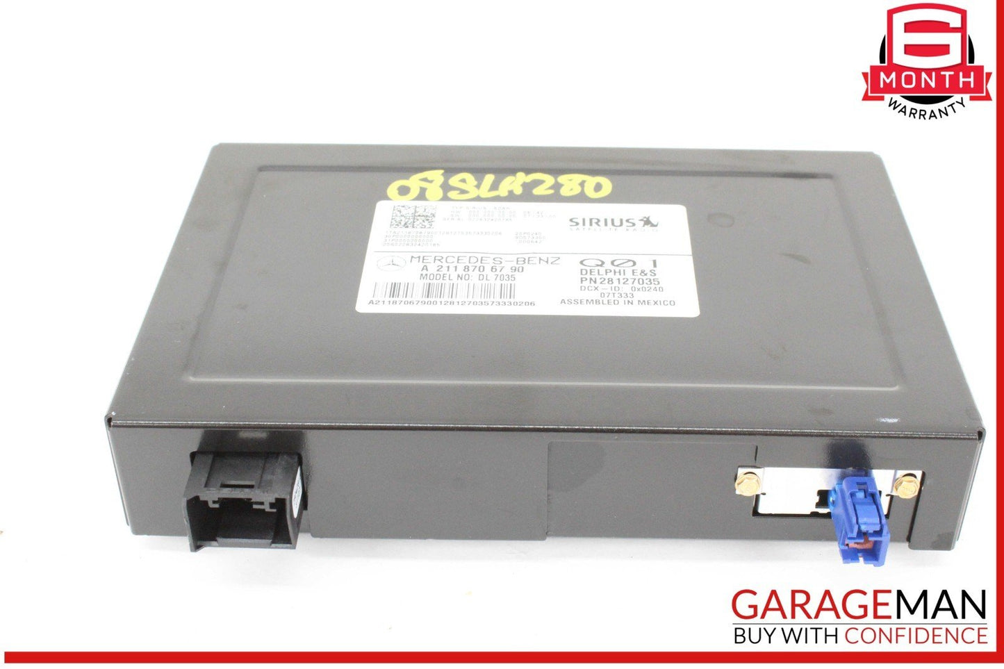 03-08 Mercedes R171 SLK280 C230 CLK350 Sirius Satellite Radio Receiver OEM