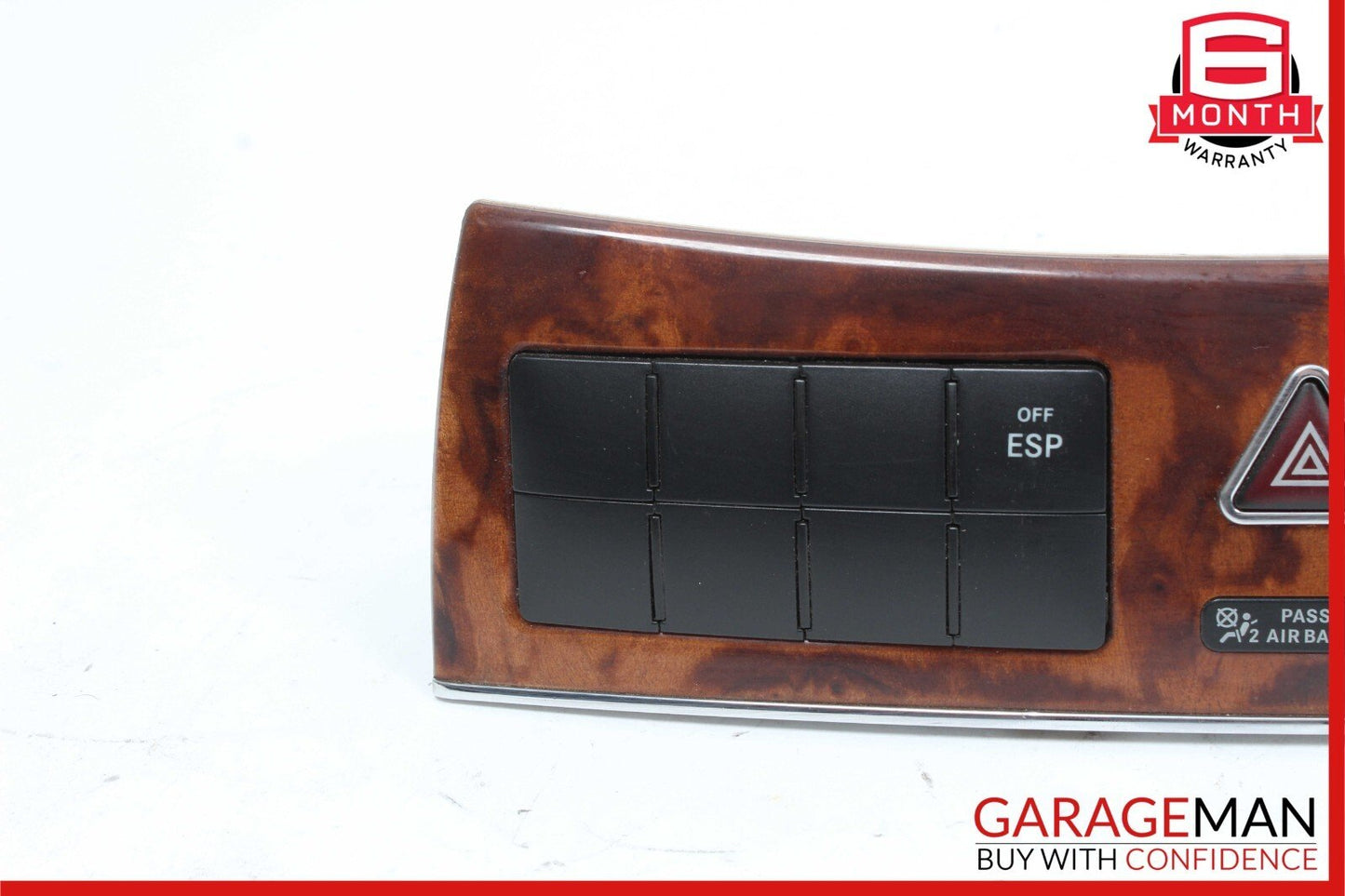 05-09 Mercedes W209 CLK500 Center Console Dash Lock Switches Panel Hazard OEM