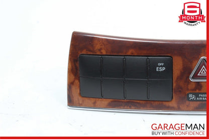 05-09 Mercedes W209 CLK500 Center Console Dash Lock Switches Panel Hazard OEM