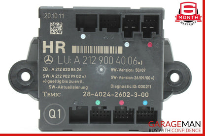 08-14 Mercedes W204 C250 C300 Rear Right Side Door Control Module Unit