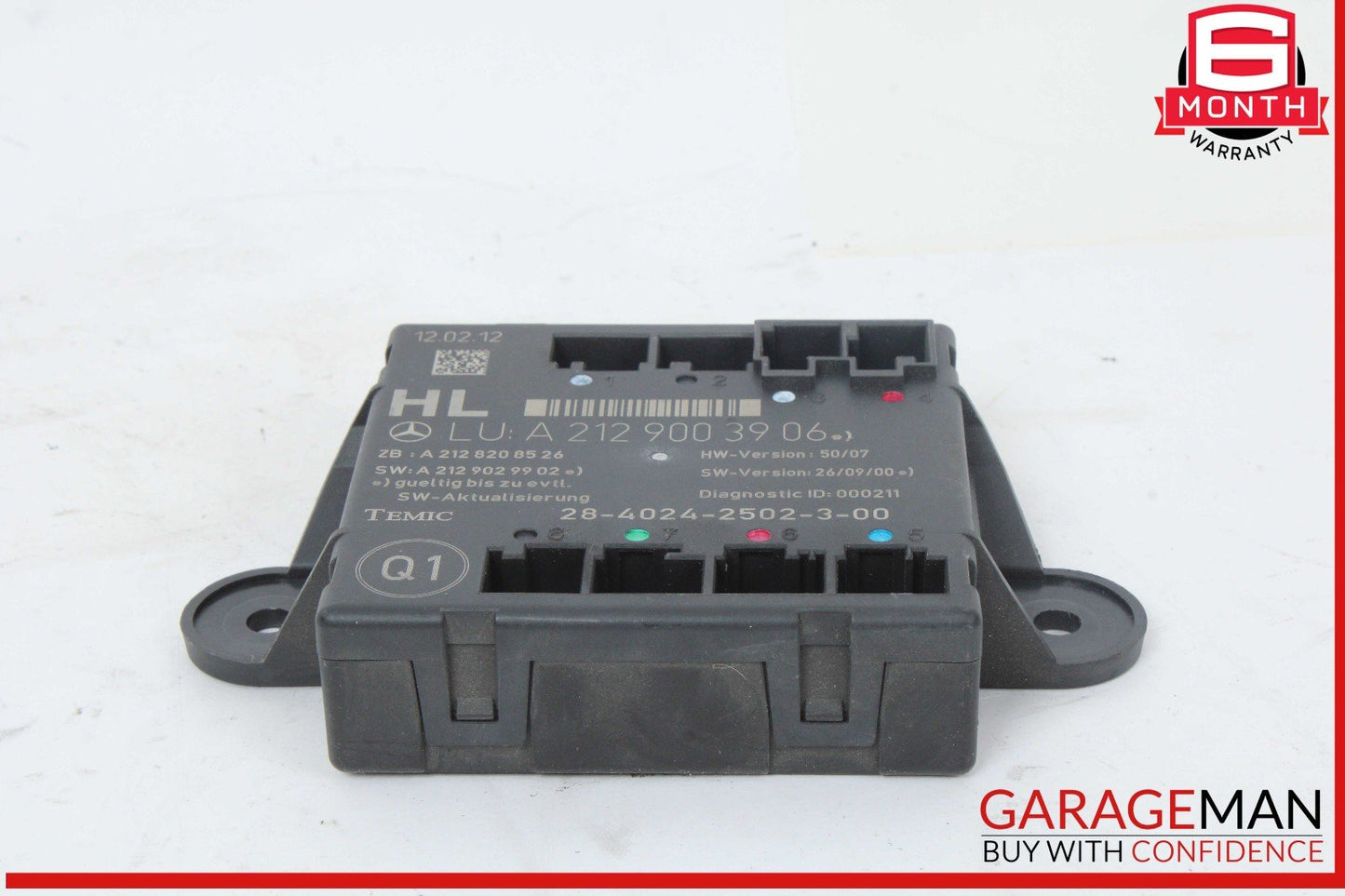 08-18 Mercedes W212 E350 Rear Left Side Door Control Module 2129003906 OEM