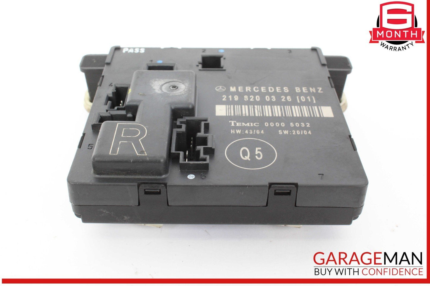 06-11 Mercedes W219 CLS550 CLS55 Rear Right Door Control Module 2198200326