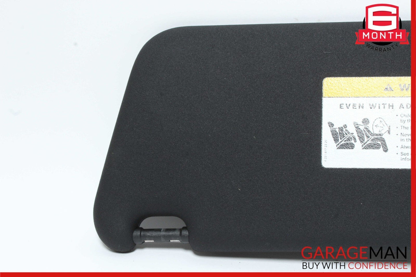 08-14 Mercedes W204 C250 Front Right Side Sun Visor Sunvisor Shade Black OEM