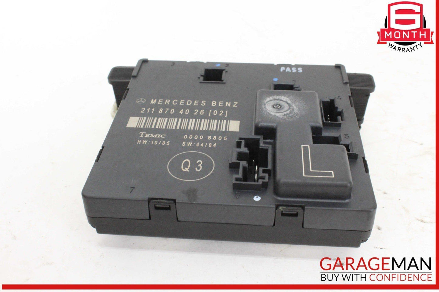 03-09 Mercedes W211 E550 E63 AMG Rear Left Driver Side Door Control Module OEM