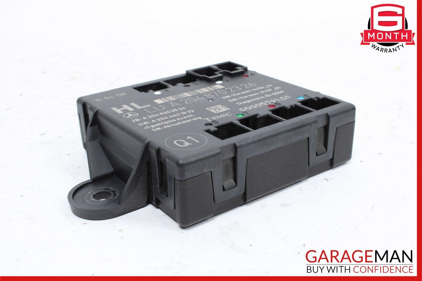 08-18 Mercedes W204 C300 C350 CLS550 GLK350 Rear Left Door Control Module Unit