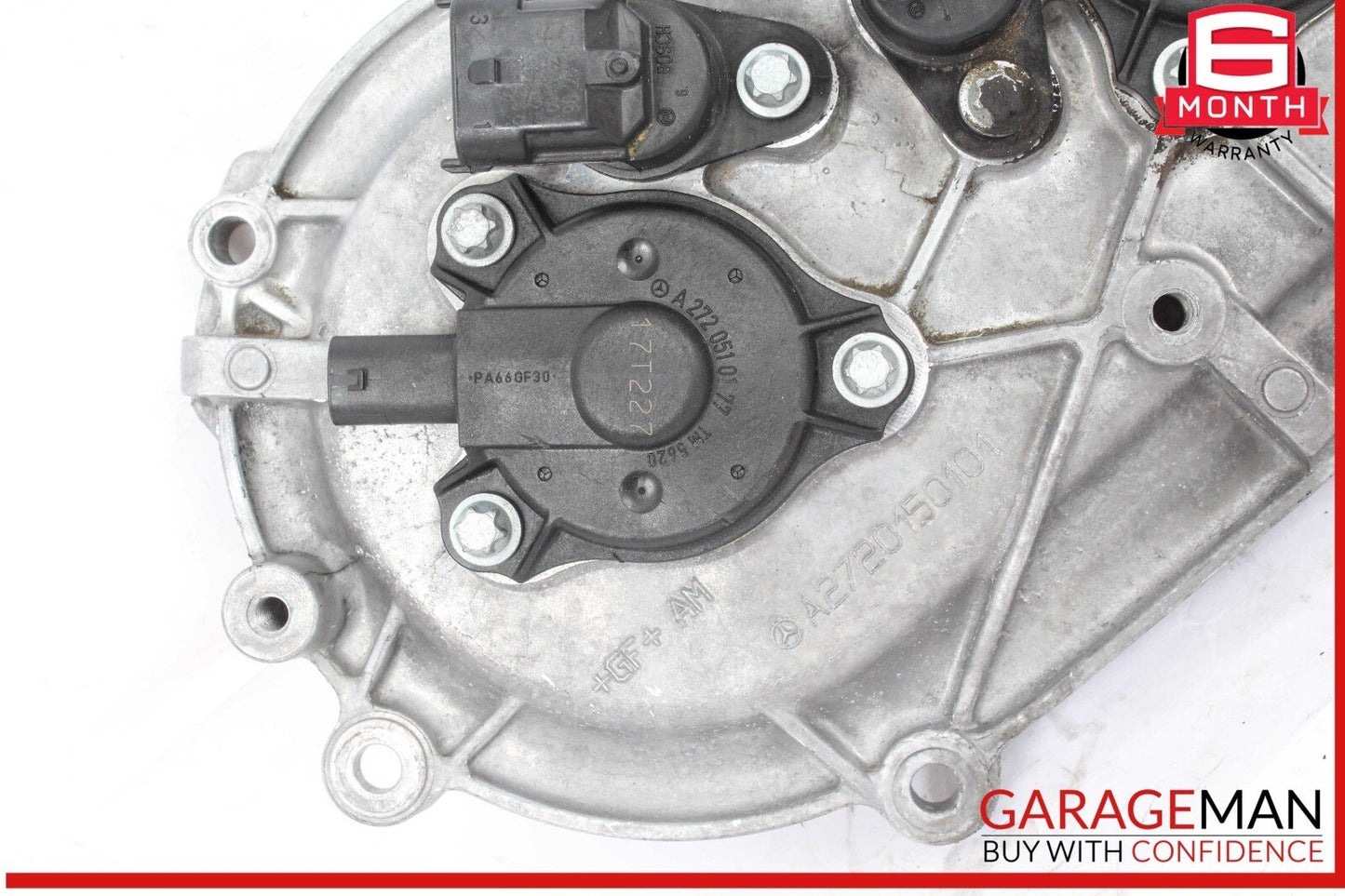 06-13 Mercedes W204 S550 Front Right Engine Timing Chain Cover Plate 2720150101