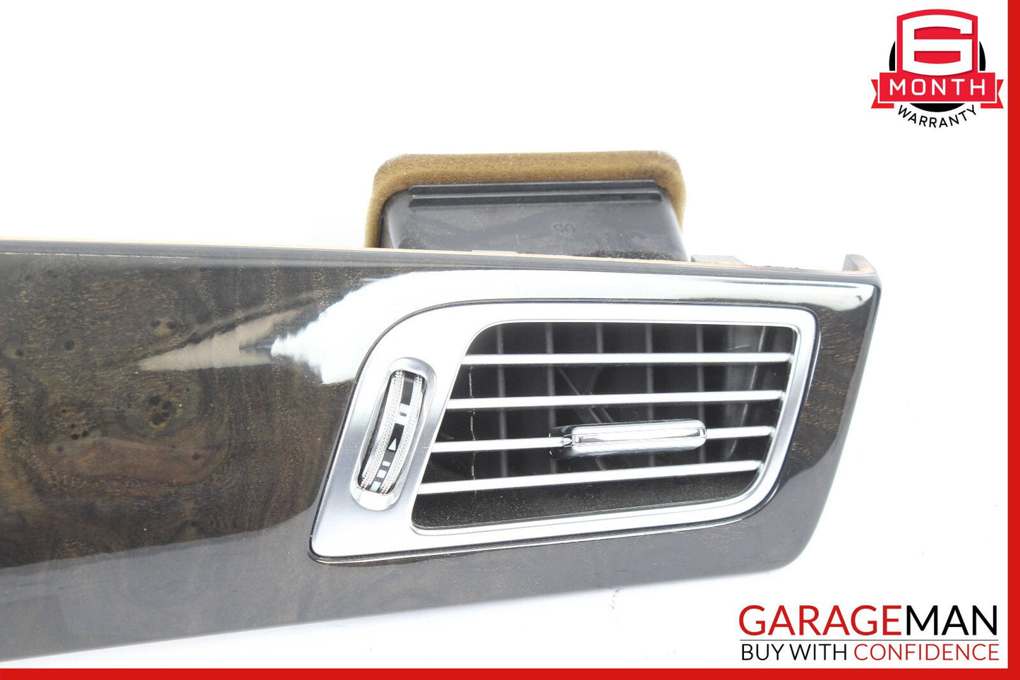 12-18 Mercedes W218 CLS500 Front Dash Trim Bezel Air Vent Cover Assy Walnut OEM
