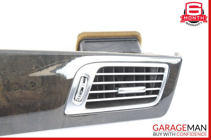 12-18 Mercedes W218 CLS500 Front Dash Trim Bezel Air Vent Cover Assy Walnut OEM