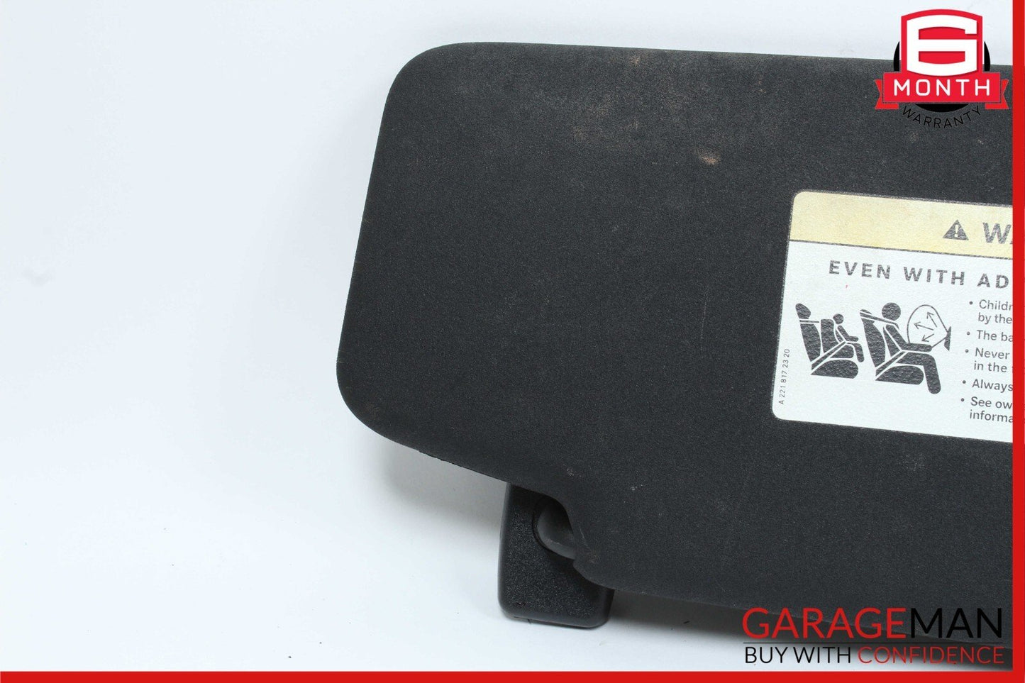 08-14 Mercedes W204 C250 C300 Front Left Side Sun Visor Sunvisor Shade Black OEM