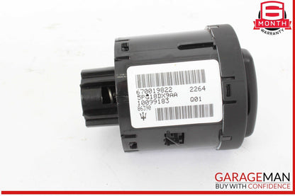 14-17 Maserati Quattroporte S Dash Headlight Head Light Lamp Control Switch OEM
