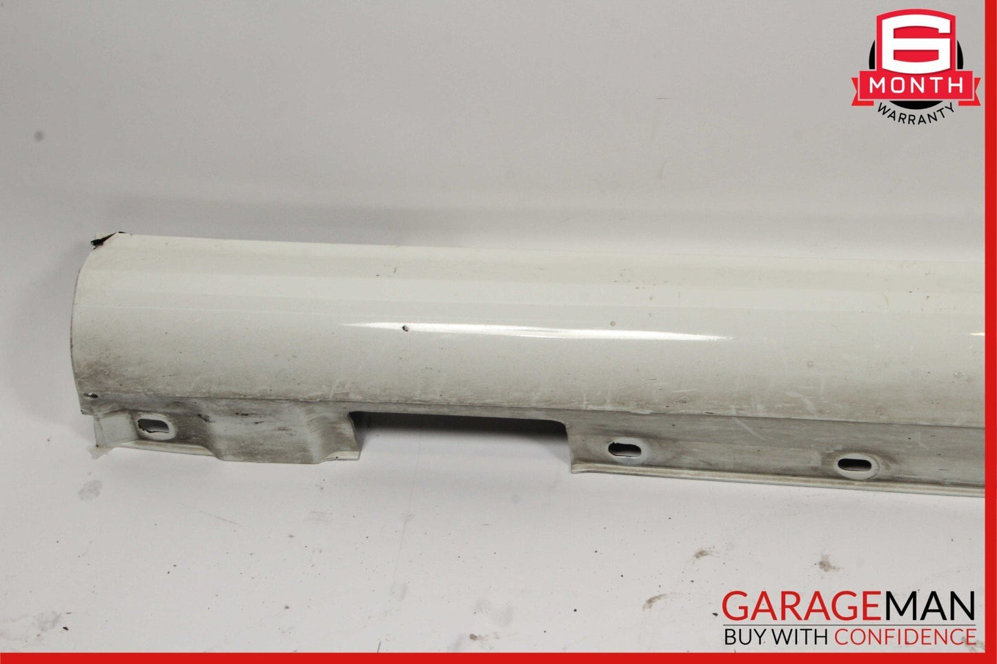 08-14 Mercedes W204 C250 AMG Sport Left Side Skirt Rocker Panel Calcite White