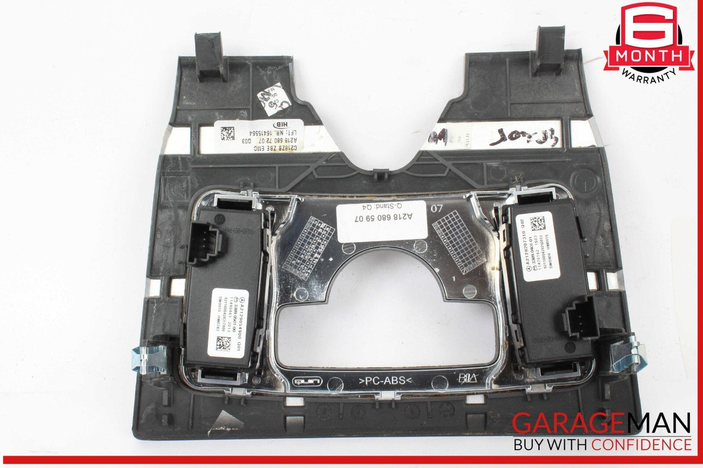 12-14 Mercedes W218 CLS550 Center Console Switch Trim Bezel Cover Wood OEM