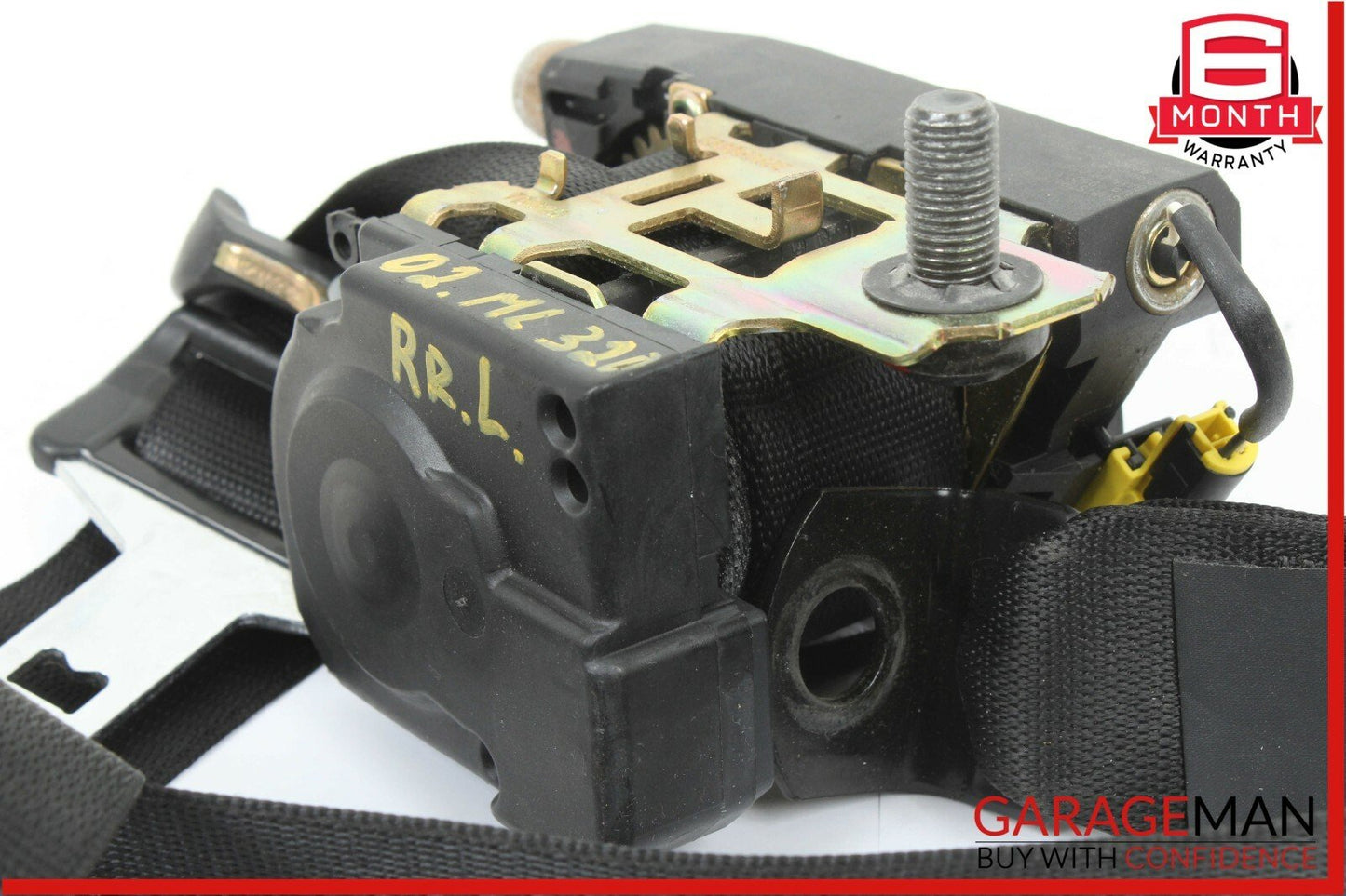 98-05 Mercedes W163 ML320 ML500 Rear Left Side Seat Belt Retractor Black OEM