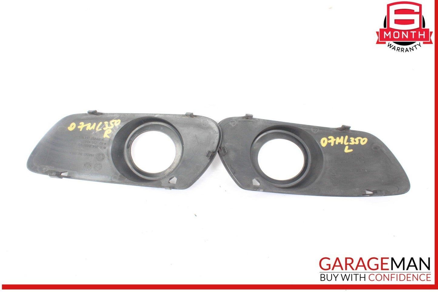 06-09 Mercedes W164 ML350 Front Left and Right Side Fog Light Trim Cover Set OEM