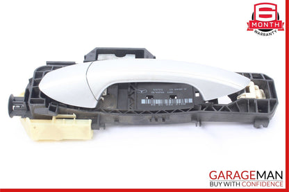10-13 Mercedes W212 E350 Rear Left Driver Side Exterior Door Handle Silver OEM