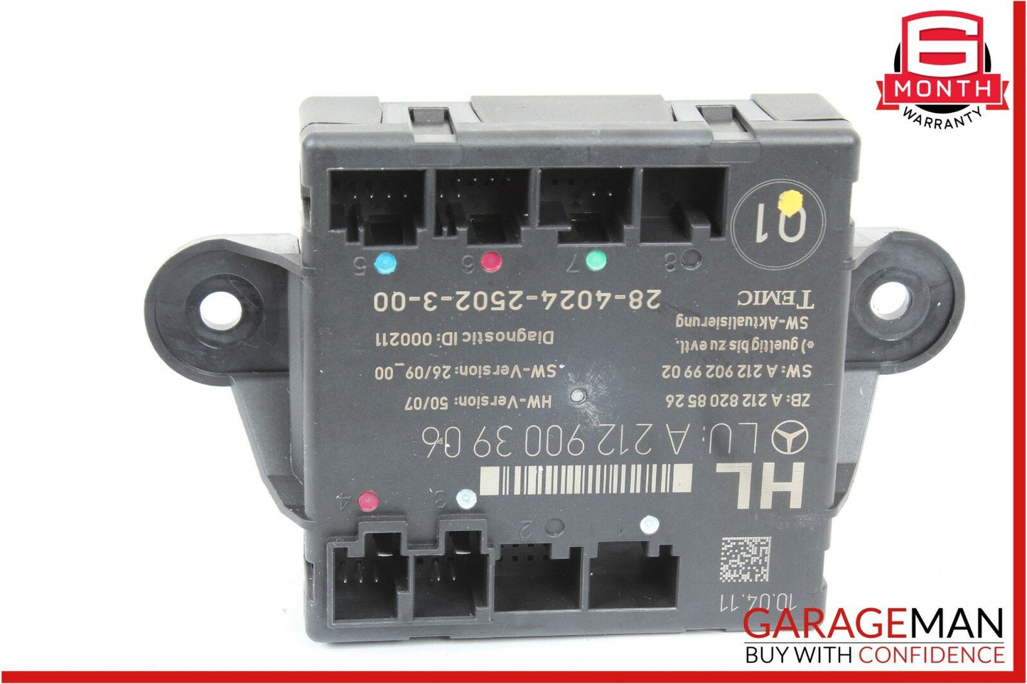 08-14 Mercedes W204 C250 C300 C350 Rear Left Side Door Controller Module Unit