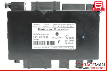 03-11 Mercedes CLS500 GL450 ML350 Front Left Side Seat Control Module Unit