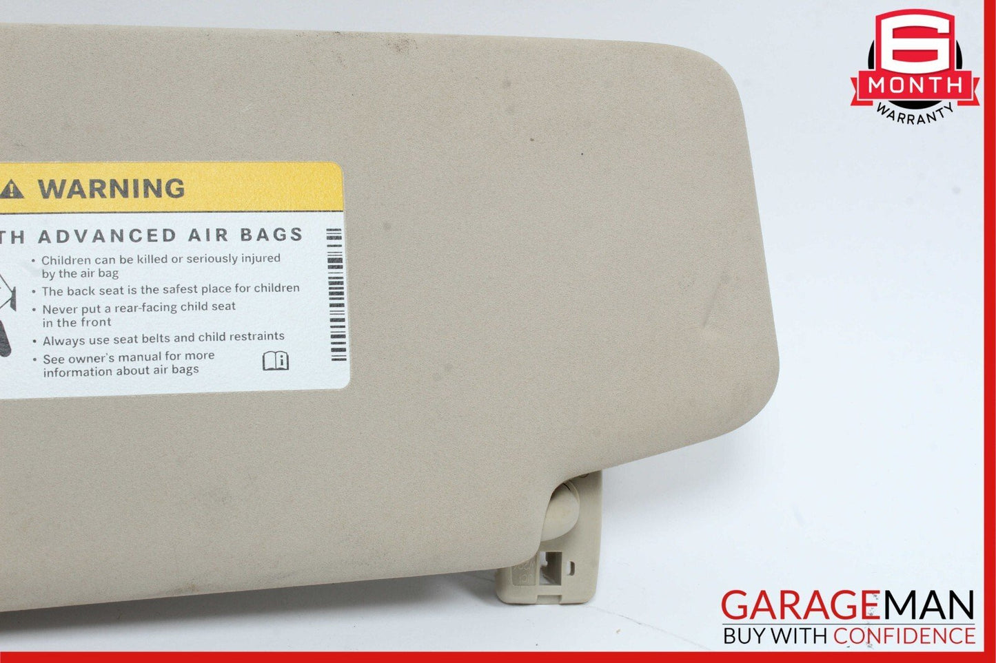 08-15 Mercedes W204 C350 Right Passenger Side Sunvisor Sun Visor Beige OEM