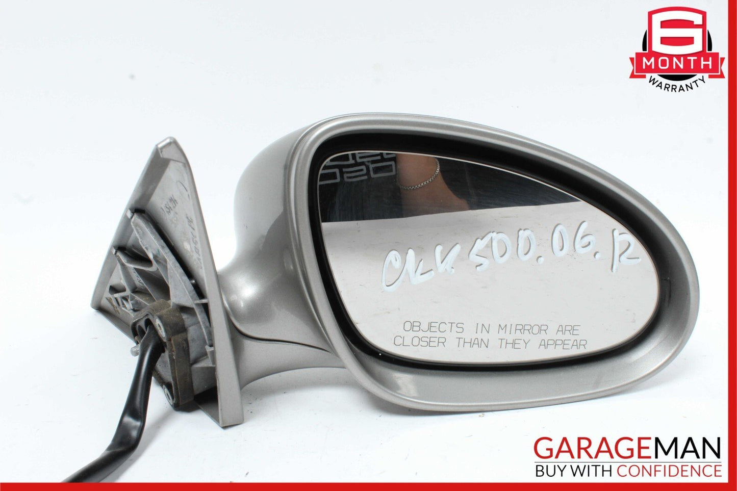 06-08 Mercedes W219 CLS500 Front Right Mirror Door Rear View Cubanite Silver