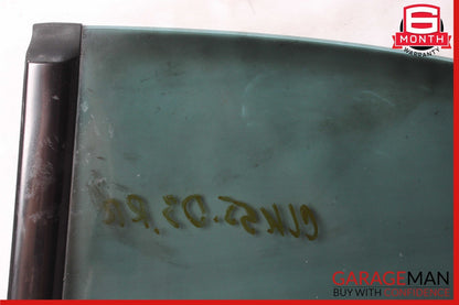 03-09 Mercedes W209 CLK55 CLK63 AMG Rear Right Side Door Window Glass OEM