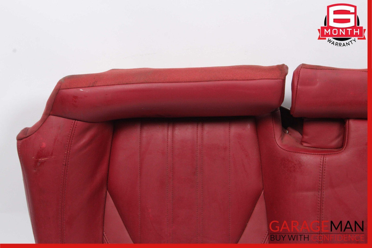 14-17 Maserati Ghibli Rear Lower Bottom Bench Seat Cushion Cover Red OEM