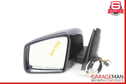 13-16 Mercedes X166 GL450 Front Left Side Mirror Glass Rear View Blind Spot Assy