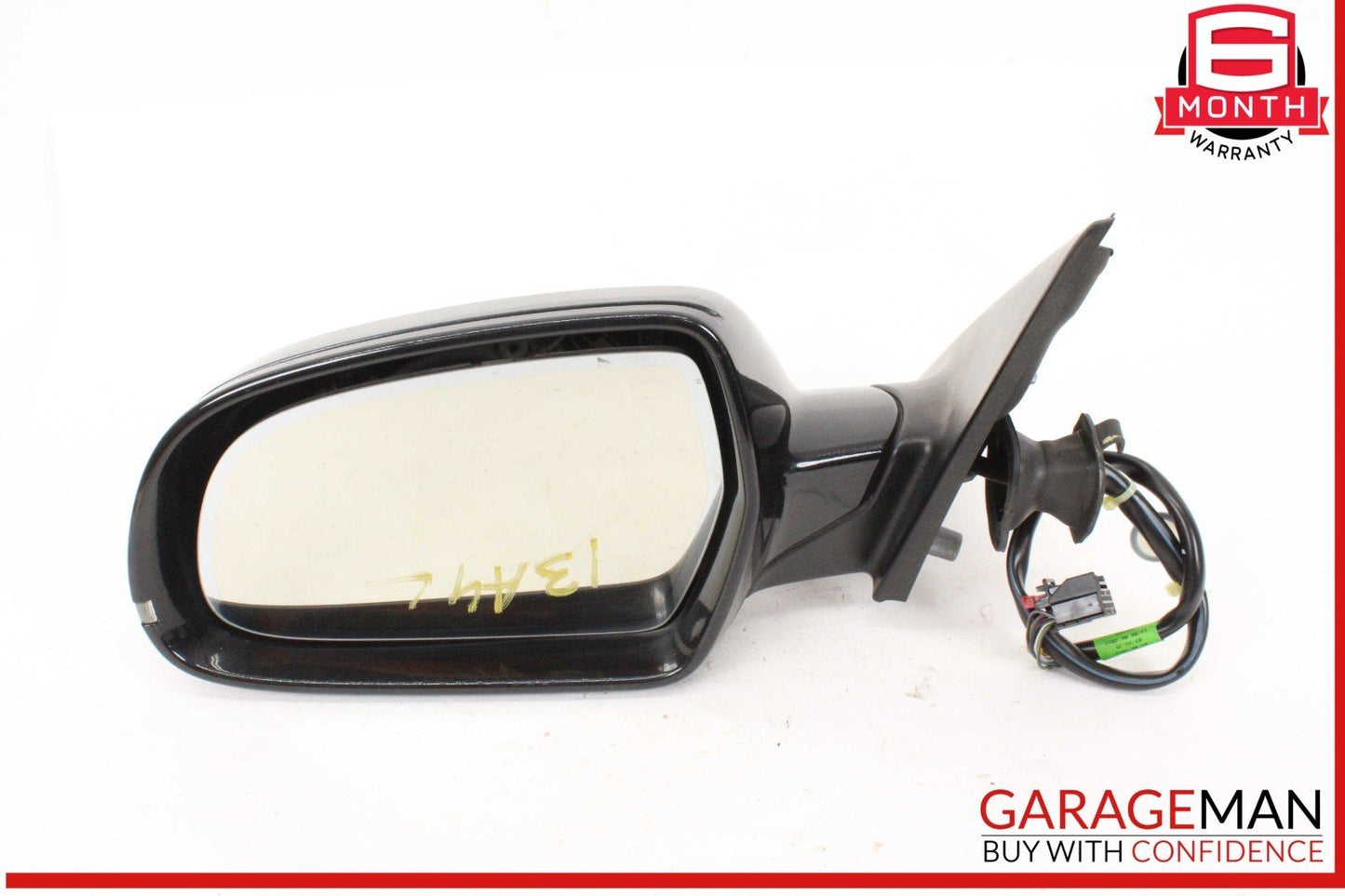 09-16 Audi A4 Front Left Driver Side Door Rear View Mirror Black OEM