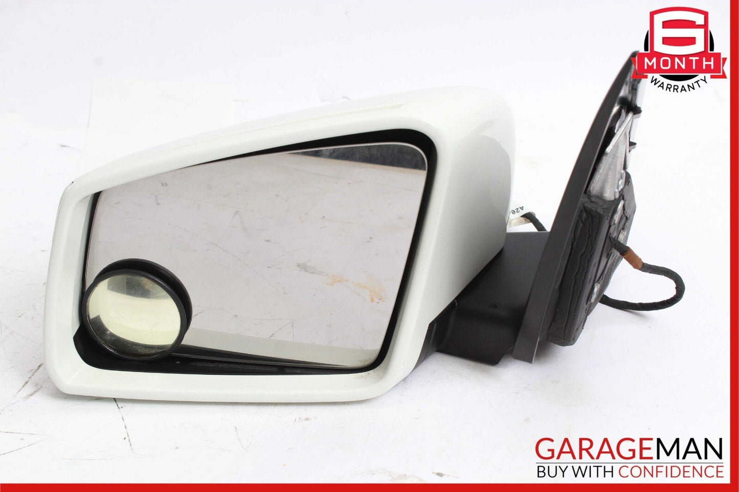 10-11 Mercedes W204 C300 C350 Front Left Driver Side Rear View Door Mirror White