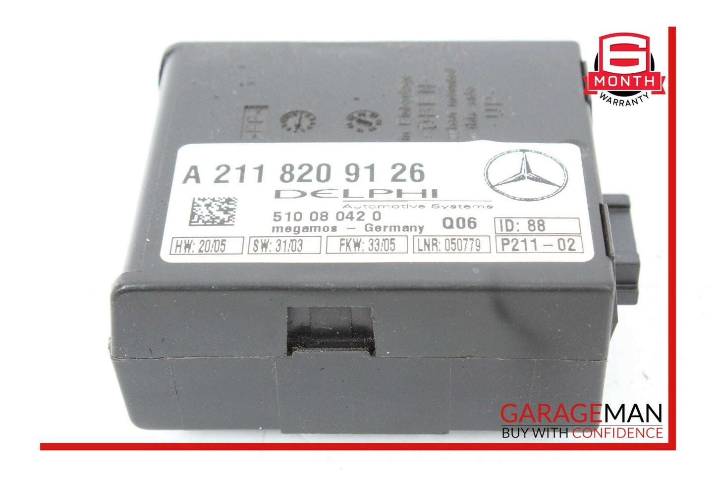 01-08 Mercedes C230 SL500 CLK320 Anti Theft Alarm Module 2118209126 OEM