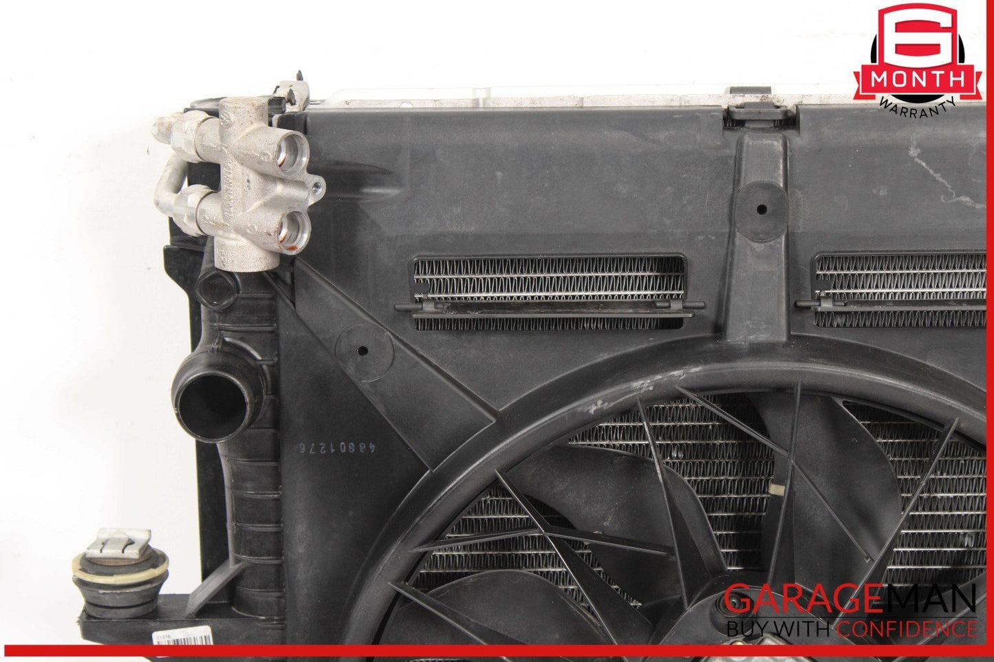 03-10 Porsche Cayenne 955 957 Engine Coolant Radiator w/ Oil Cooler Assembly OEM