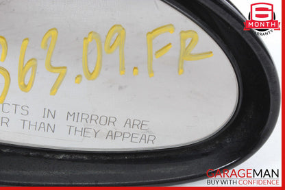 07-09 Mercedes W221 S63 S550 Right Side Mirror Door Rear View Black OEM