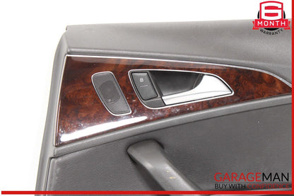 12-18 Audi A6 Rear Right Side Interior Door Trim Panel Cover Assembly OEM