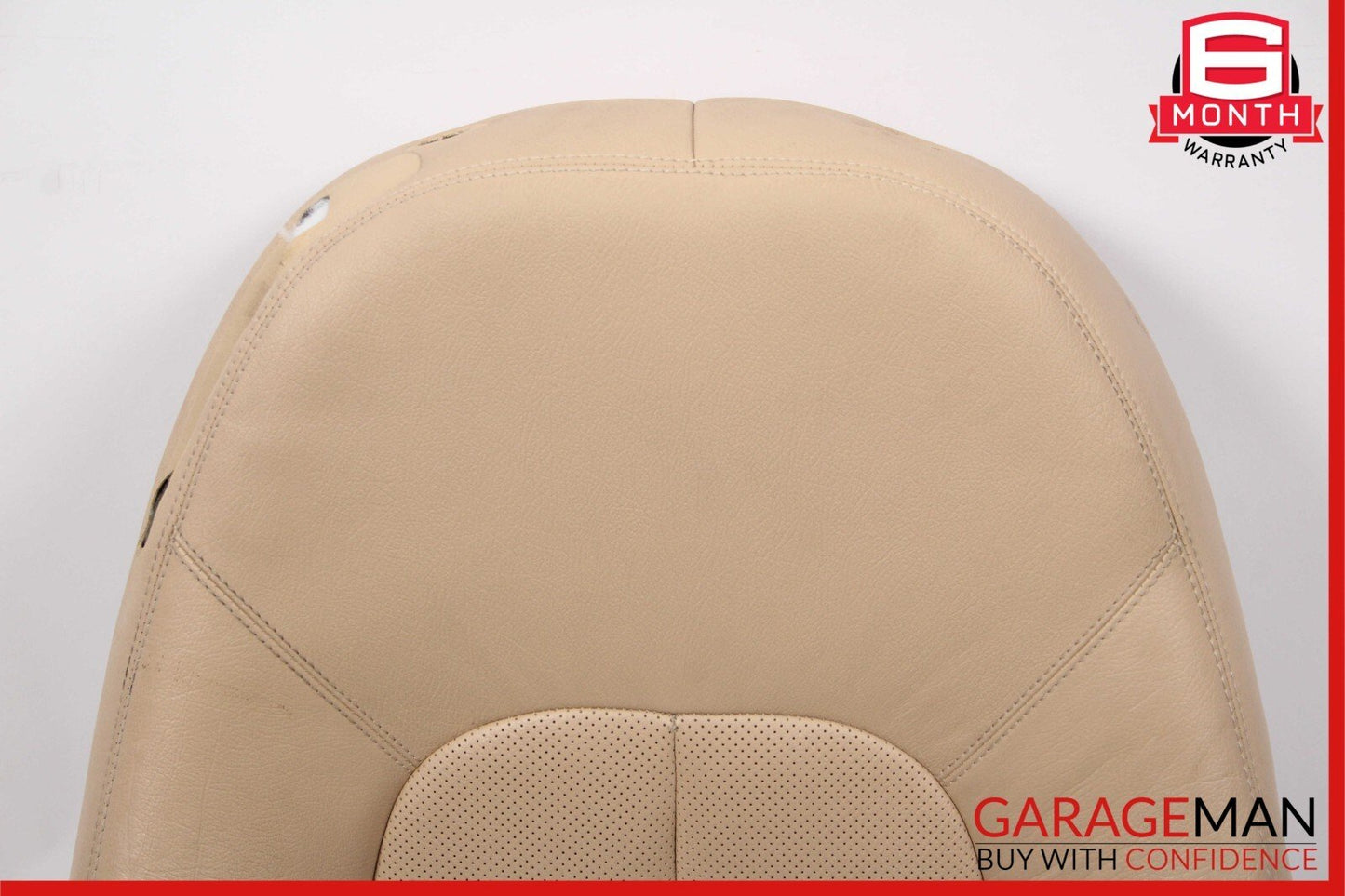 00-06 Mercedes W215 CL600 Front Right Side Top Upper Seat Cushion Cover Saffron
